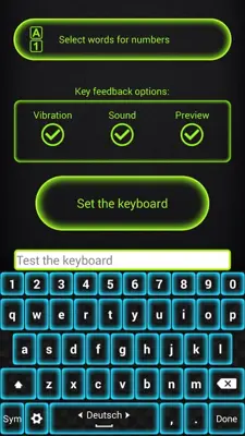 Green Neon Keyboard Themes android App screenshot 5