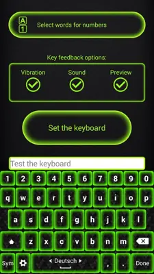 Green Neon Keyboard Themes android App screenshot 6